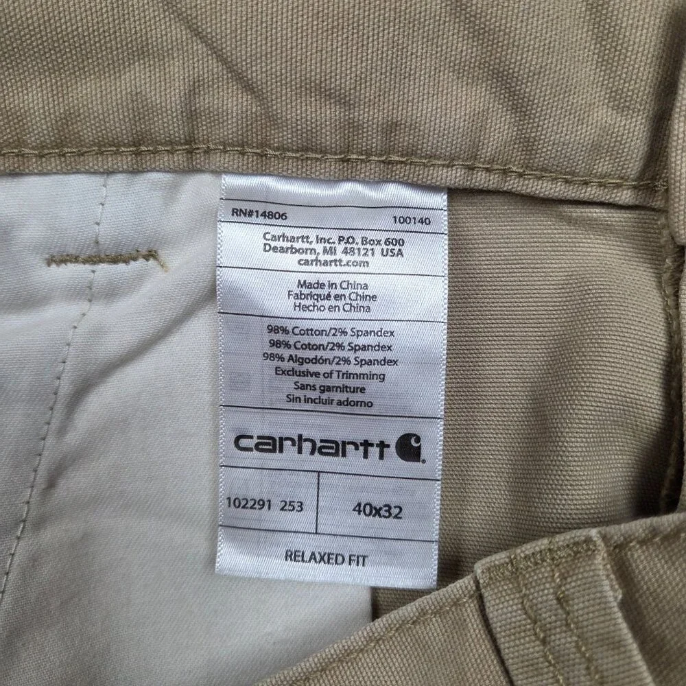 Carhartt Relaxed Fit Cargo Pants Mens 40 x 32 Ripstop‎ Workwear Force
